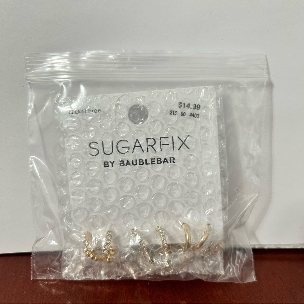 Sugarfix by BaubleBar Gold Star Earrings Set - Picture 3 of 3